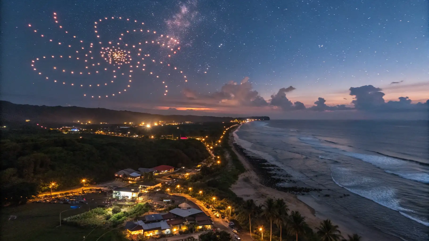 Paket Grand Celebration Pertunjukan Drone Bali