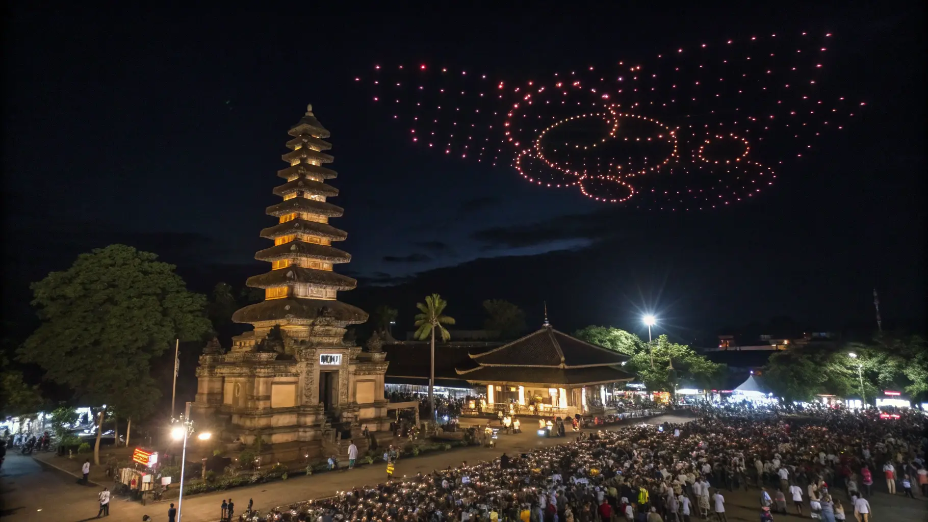 Pertunjukan Drone Bali | Festifal di Ubud